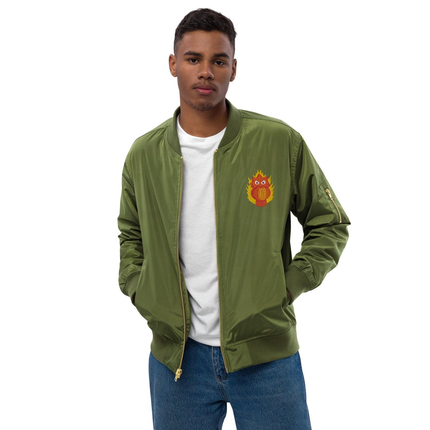 Peekaboo Premium recycled bomber jacket