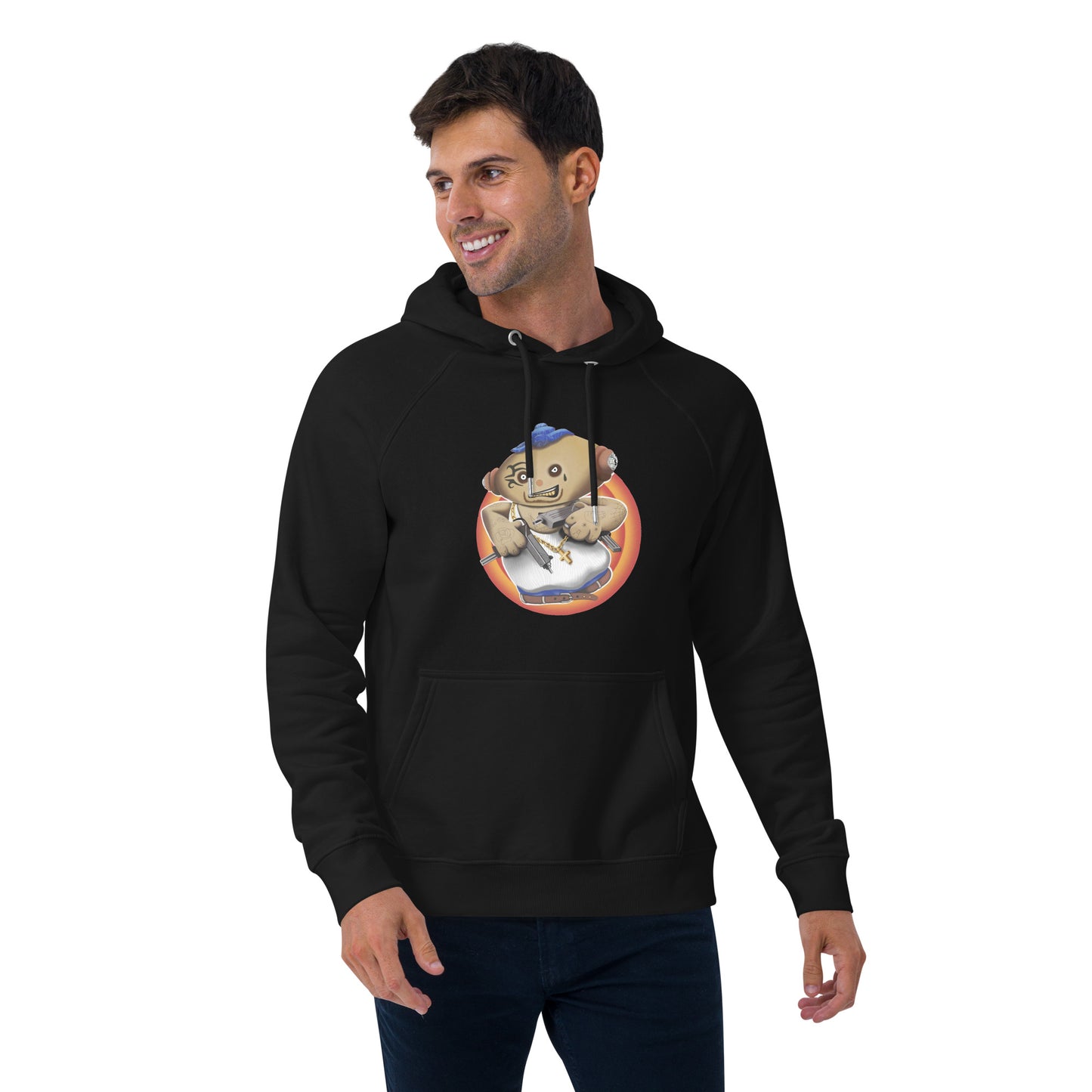 Makka tu Pakka! Unisex eco raglan hoodie