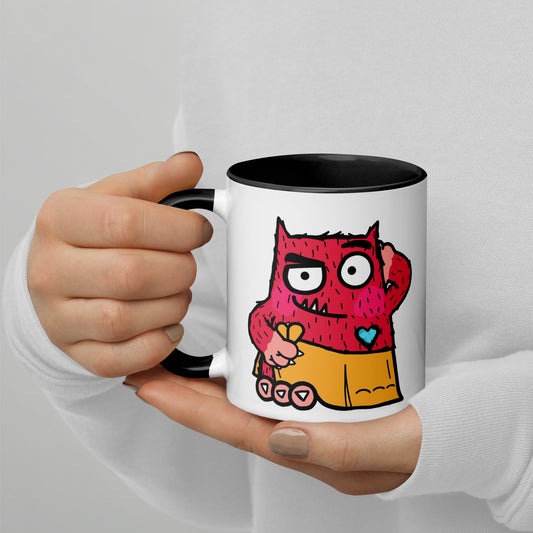 Love monster Mug with Color Inside