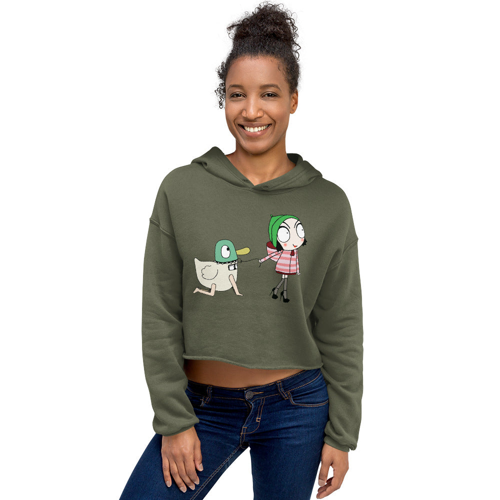 Sarah & Doug Crop Hoodie