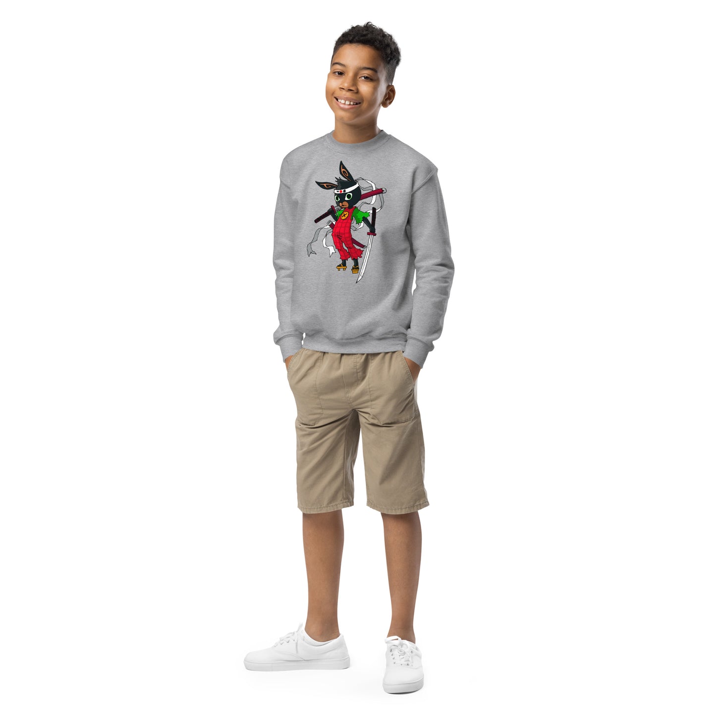 Bing Samurai Youth crewneck sweatshirt